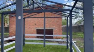 Деревянная беседка 3 на 4 м, разборная (на 12-14 человек) "Юнит Хит"