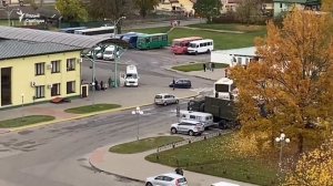 Автозак у автовокзала в Гродно - 31.10.2020