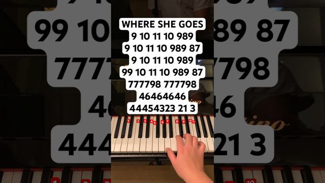 Where She Goes #piano #pianomusic #pianotutorial #pianolessons #pianocover #whereshegoes #badbunny