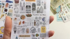 Все мои наклейки на тему путешествий и покупки новых стикеров в ежедневник