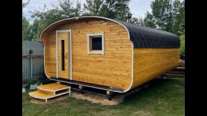 Баня Квадро-овал 4х6 из кедра