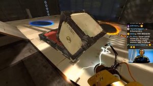 ПАПИЧ ИГРАЕТ В Portal Stories Mel! ПОРТАЛ. РЕАЛЬНО СЛОЖНО! ВОТ ЭТО Я СВЕРХРАЗУМ! С ЧАТОМ. часть 2