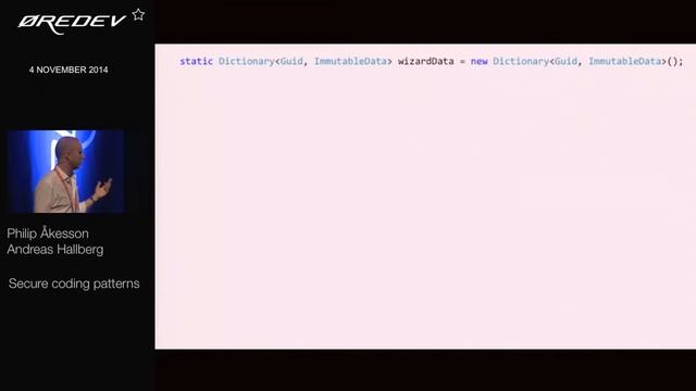 Øredev 2014 - Secure coding patterns
