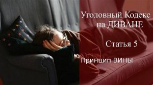 Статья 5 УК РФ на диване - принцип вины / уголовный адвокат Смирнов А.М.