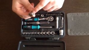 Набор головок и бит Whirlpower 1/4" Cr-V, banlin-multilock, 41 предмет