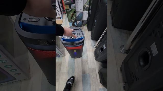 BT SPEAKER DANCE BOX MIVO MD 652 мощная портативная колонка караоке отчёт покупателю Васильево