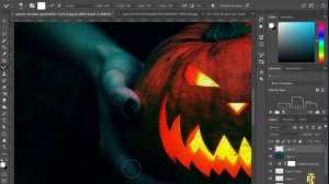 Pumpkin Photoshop Halloween Tutorial