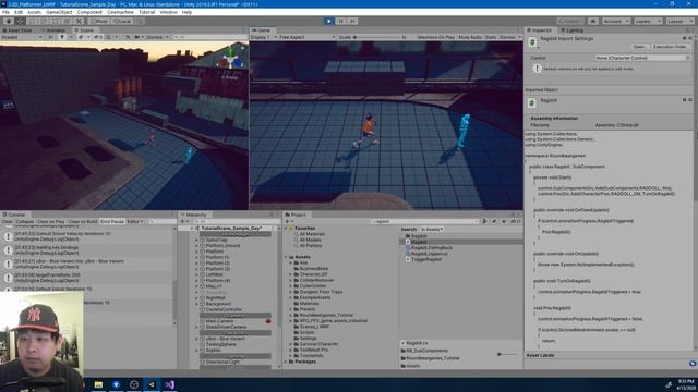 #282 Ragdoll Physics and FixedUpdate - Unity Tutorial смотреть онлайн