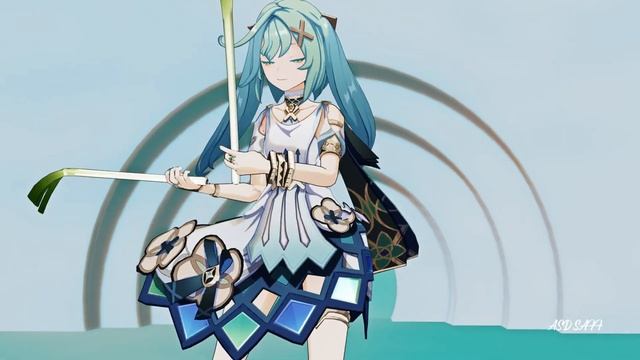 Fruran Get Green Onion - Ievan Polkka | Genshin Impact/MMD смотреть онлайн