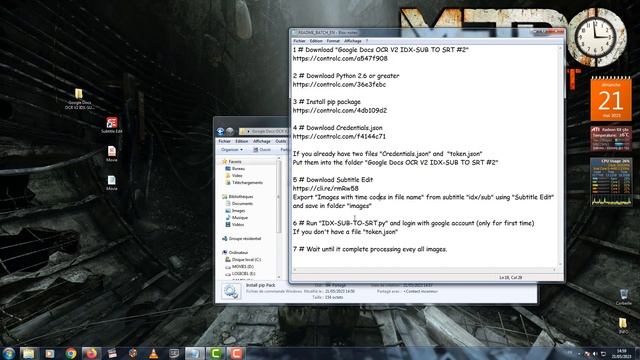 Google Docs OCR V2 l Convert IDX/SUB To Srt METHOD #2 смотреть онлайн