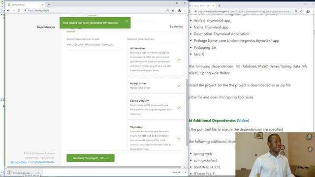 2 Project Setup in Spring Initializr смотреть онлайн