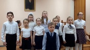 муз.О.Хромушин,сл.В.Орлов, ,,Ученый кот",исп.ансамбль младшего хора ДМШ12.
