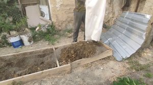 Добавление в тумбы для клубники лошадиного навоза 🍓