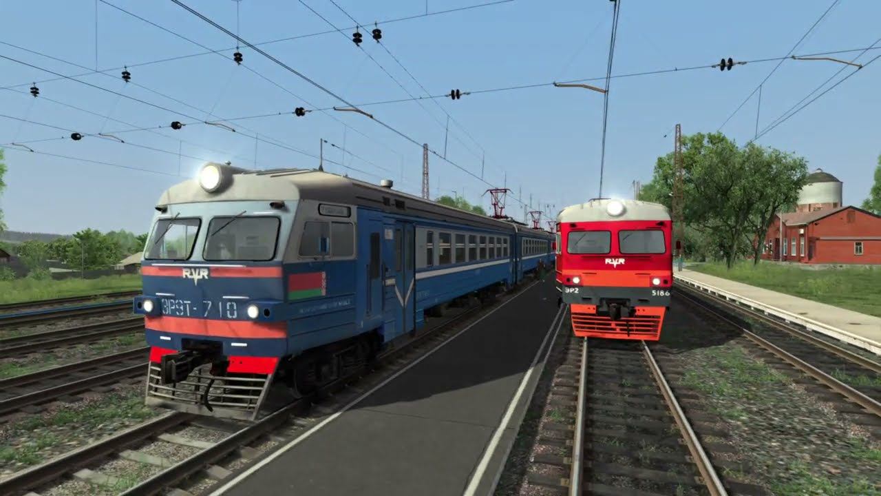 Train Simulator Эр2-5186 ржд и Эр9т-710 бч смотреть онлайн