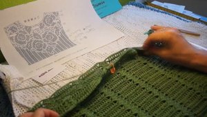 ФИЛЕЙНАЯ Кофточка " 2 цвета и 2 узора " , Вязание КРЮЧКОМ , 1 ч , crochet blouse ( В № 198)