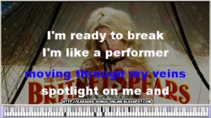 Britney Spears Circus Karaoke [lyrics on the screen]