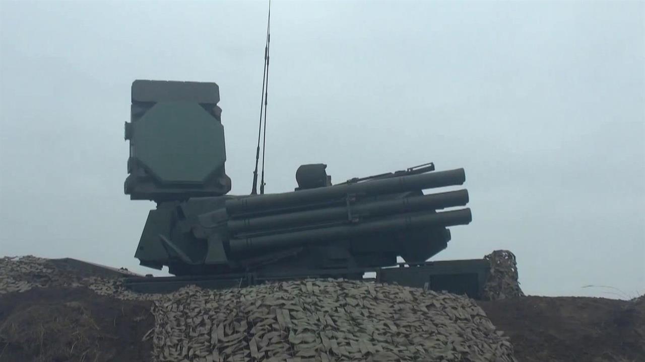 В ходе специальной военной операции российские расчеты ЗРПК "Панцирь-С1" контролируют небо