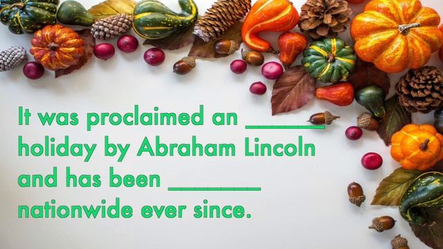Thanksgiving  День Благодарения