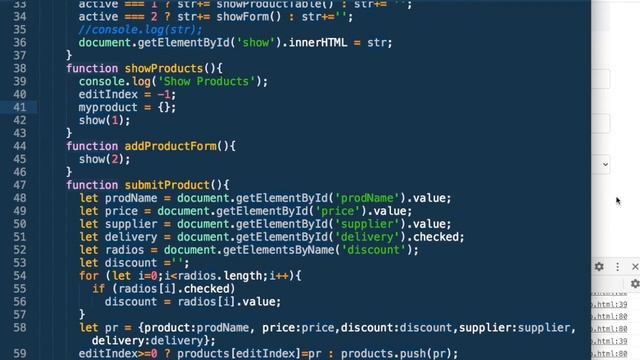 Javascript Course -Javascript Sample Project - Simple Store App - Part 3