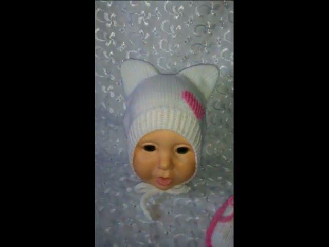 Котошапка и пинетки для малышей.#вязание_на_машине #вязаниеназаказ#вяжумалышам смотреть онлайн