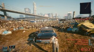 Cyberpunk 2077 - Вид от 3го лица через баг с такси Деламейн, отрыв бошки!)