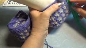 Вязание спицами домашние тапочки #204