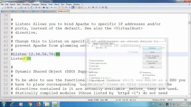 How to change WAMP server port number