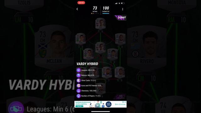 VARDY HYBRID SBC SOLUTION | FUTURE ICON JAMIE VARDY MADFUT 22