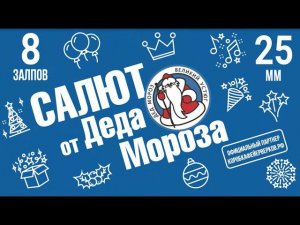 САЛЮТ от ДЕДА МОРОЗА 8 залпов