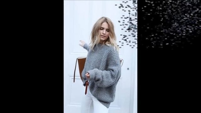 Оверсайз - Женские Вязаные Пуловеры Спицами - 2019 / Overseas Women's Knit Pullovers Knitting