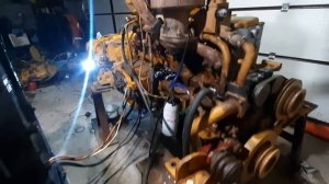 Обкатка двигателя CUMMINS NTA855-c280 от бульдозера Шантуй сд22