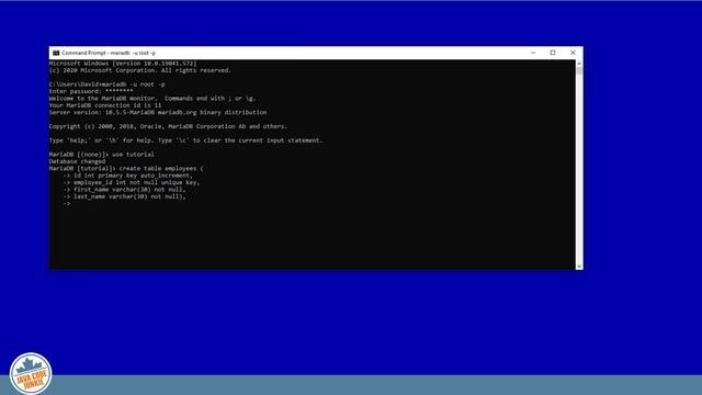 Create Table | MariaDB Tutorial For Beginners