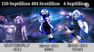 Error 404 Sans All Forms Power Levels