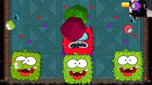 RED BALL 4 : (2 AMONG US + 3 OM NOM ) BALL 'FUSION BATTLE' with 5 COLOR OM NOM BOSSES VOLUME 5