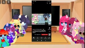 #реакция my little pony на видео 1ч:)
