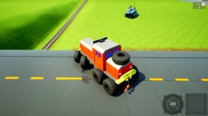 ЛЕГО ПОЕЗД ПРЯЧЕТСЯ ОТ ПАТРУЛЯ НА ТАНКЕ - BRICK RIGS | ТАНКОВЫЙ ПАТРУЛЬ В BRICK RIGS