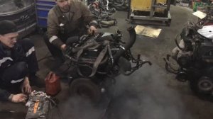 Запуск мотора Kia bongo 3 c механическим насосом