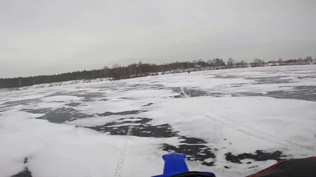 Эндуро зимой с шипами и без. смотреть онлайн