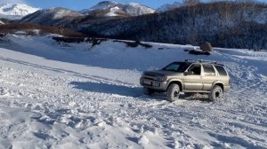 Infiniti QX4, обкатка шин 285/75R 16