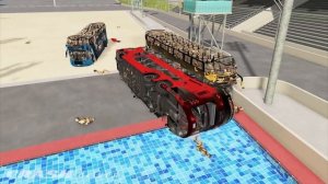 BeamNG- Игры, автомобили подборка аварий в игре №5