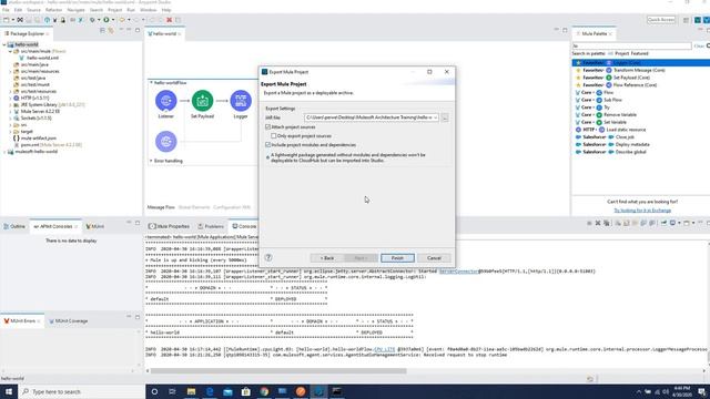 How to create jar of Mule 4 Application|Exporting Mule 4 Application смотреть онлайн