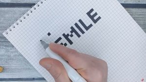 Как нарисовать по клеточкам облачко SMILE / Рисунки по клеточкам одним чёрным фломастером Лайк АРТ