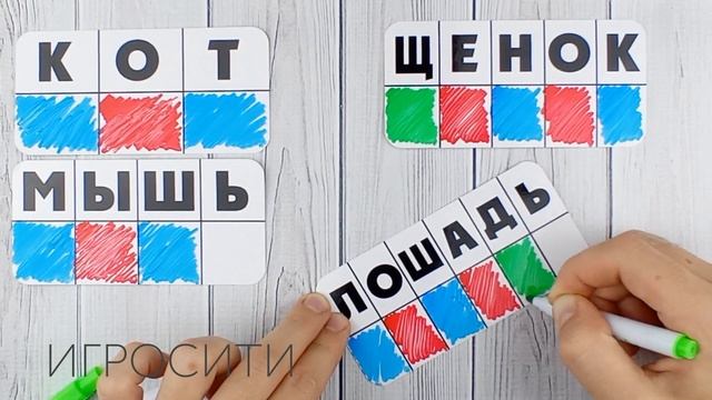 Набор пиши-стирай "Звуковая схема слова" смотреть онлайн