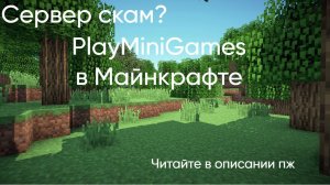 Можно ли заходить на это сервер PlayMiniGame в Майнкрафте