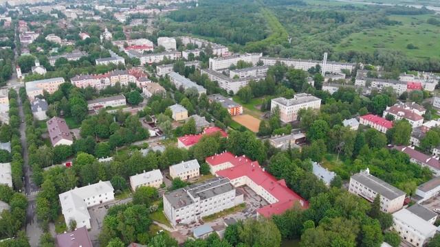 Великий Новгород с высоты птичьего полета, 4k смотреть онлайн