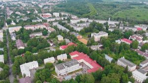 Великий Новгород с высоты птичьего полета, 4k