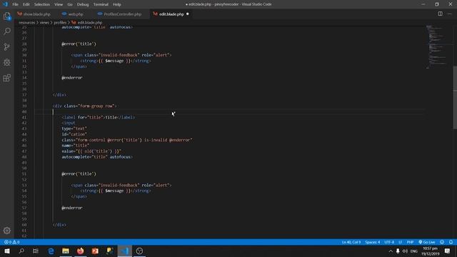 PHP Laravel 6.0 Part 4/5 (Image resizing & Editing Data) [TAGALOG]