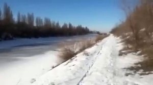 Мотокросс по льду. Motocross on ice. 越野摩托车在冰