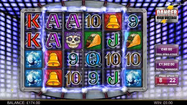Danger High Voltage Big Win £40 Spins 3x6 Wilds Roll in смотреть онлайн