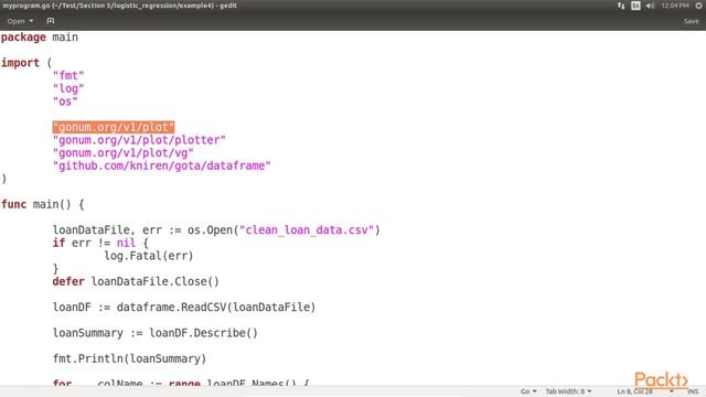 Machine Learning with Go: Logistic Regression| packtpub.com смотреть онлайн